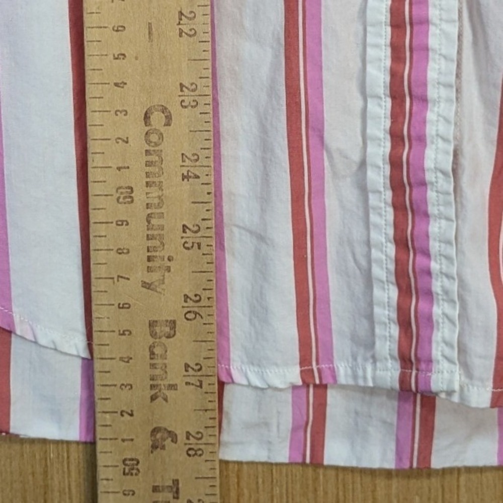 J.Crew Womens Relaxed Fit Striped Button Down Shirt Preppy Colorful Cotton 6 - Picture 6 of 8